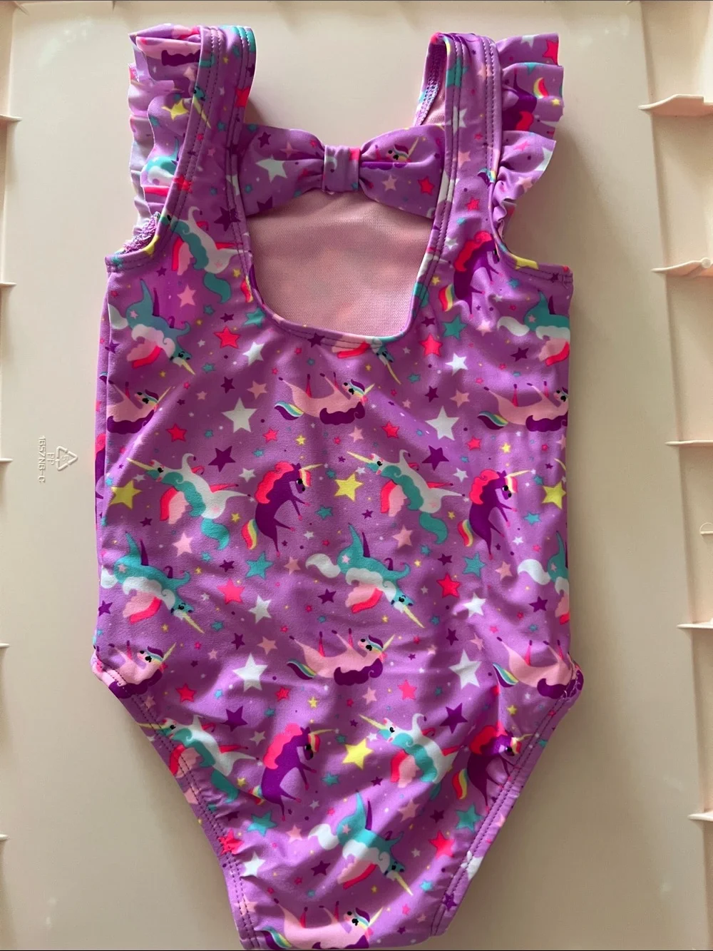 Cat & Jack Purple Unicorn Print One-Piece Swimsuit